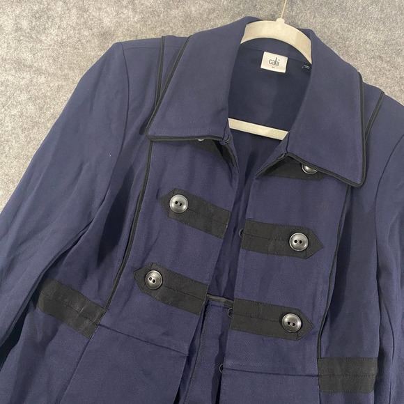 cAbi 3375 Jacket Medium Navy Blue In The Band Military Moto Long Sleeve - Picture 5 of 15